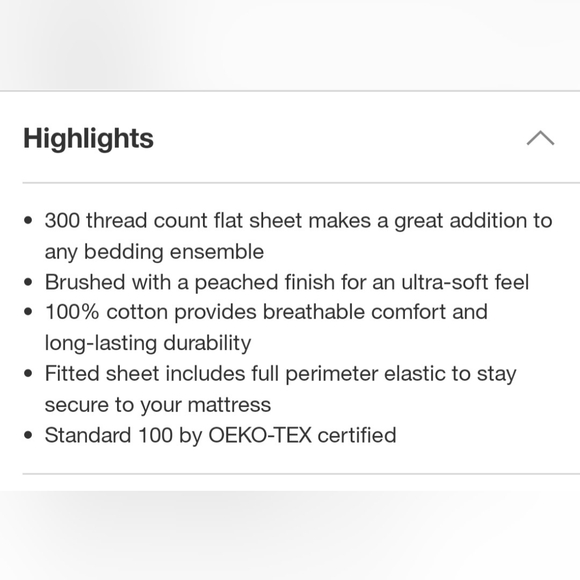 Threshold Twin 300 Thread Count Ultra Soft Flat Sheet Gray - Picture 2 of 6